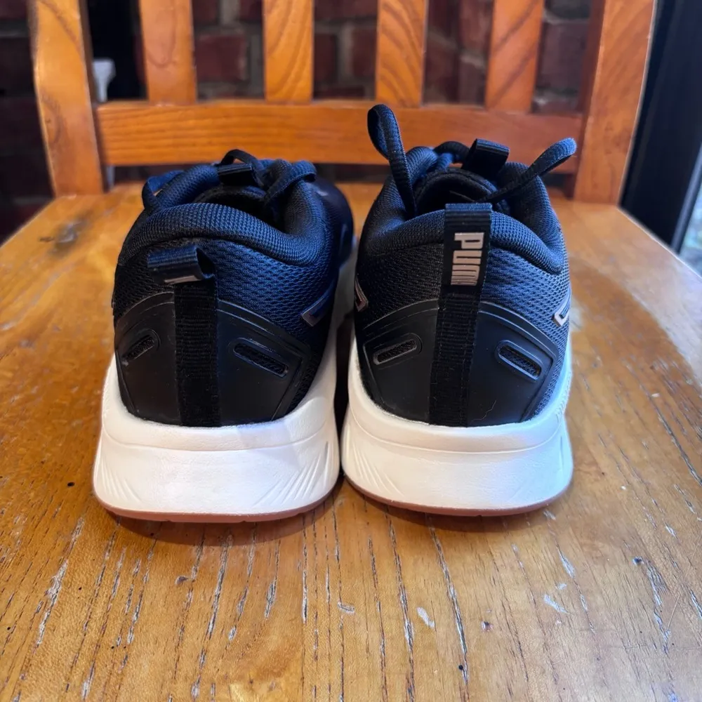 Puma womens focus Lite athletic workout sporty sneakers black 7 - Image 3