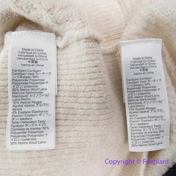 NEW J.‎ Crew Supersoft cropped cable-knit sweater-tank set in Hthr Natural, M - Image 16