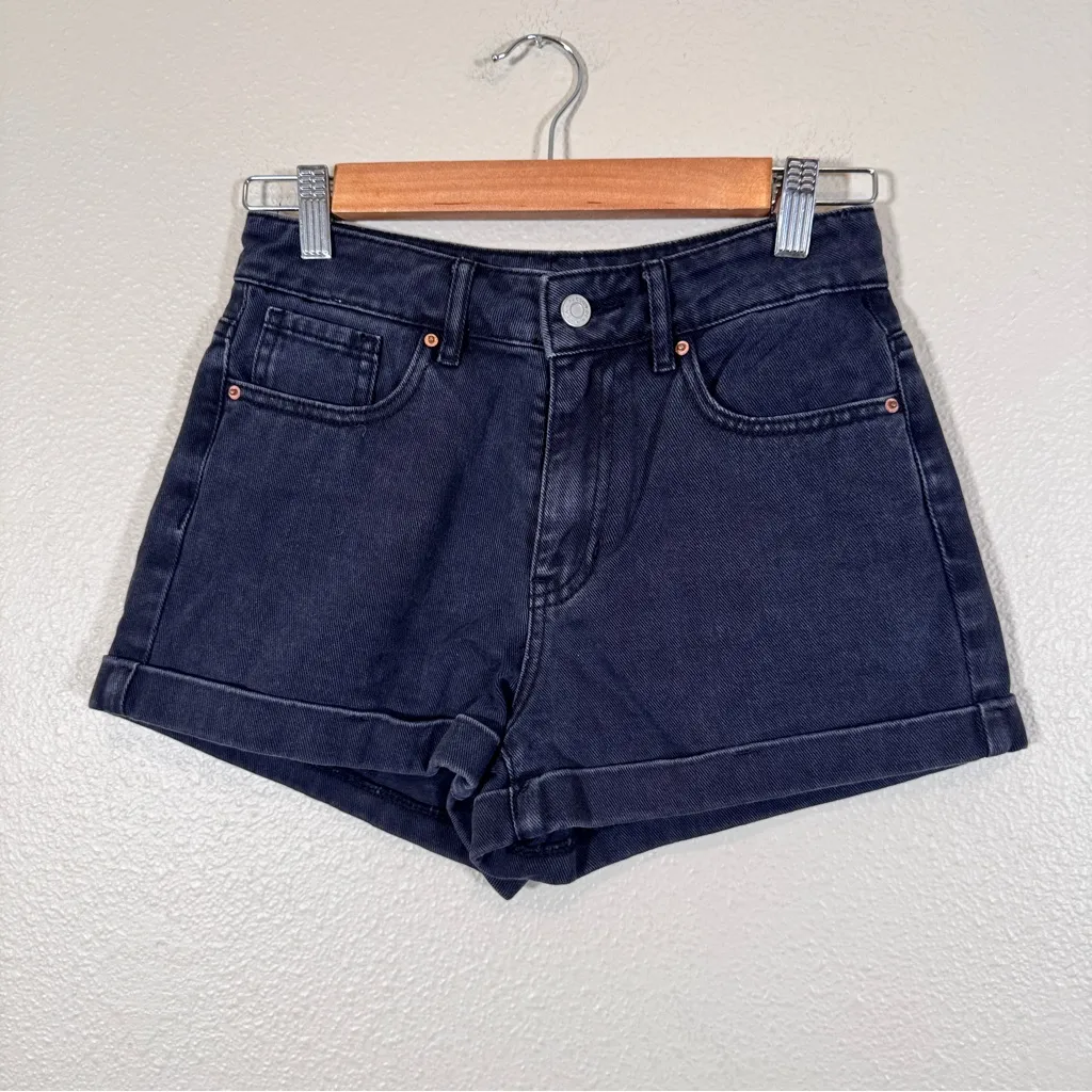 Pacsun Black Denim Mom Jean Shorts Women’s 24 Festival Summer Beachy Vacation - Image 10