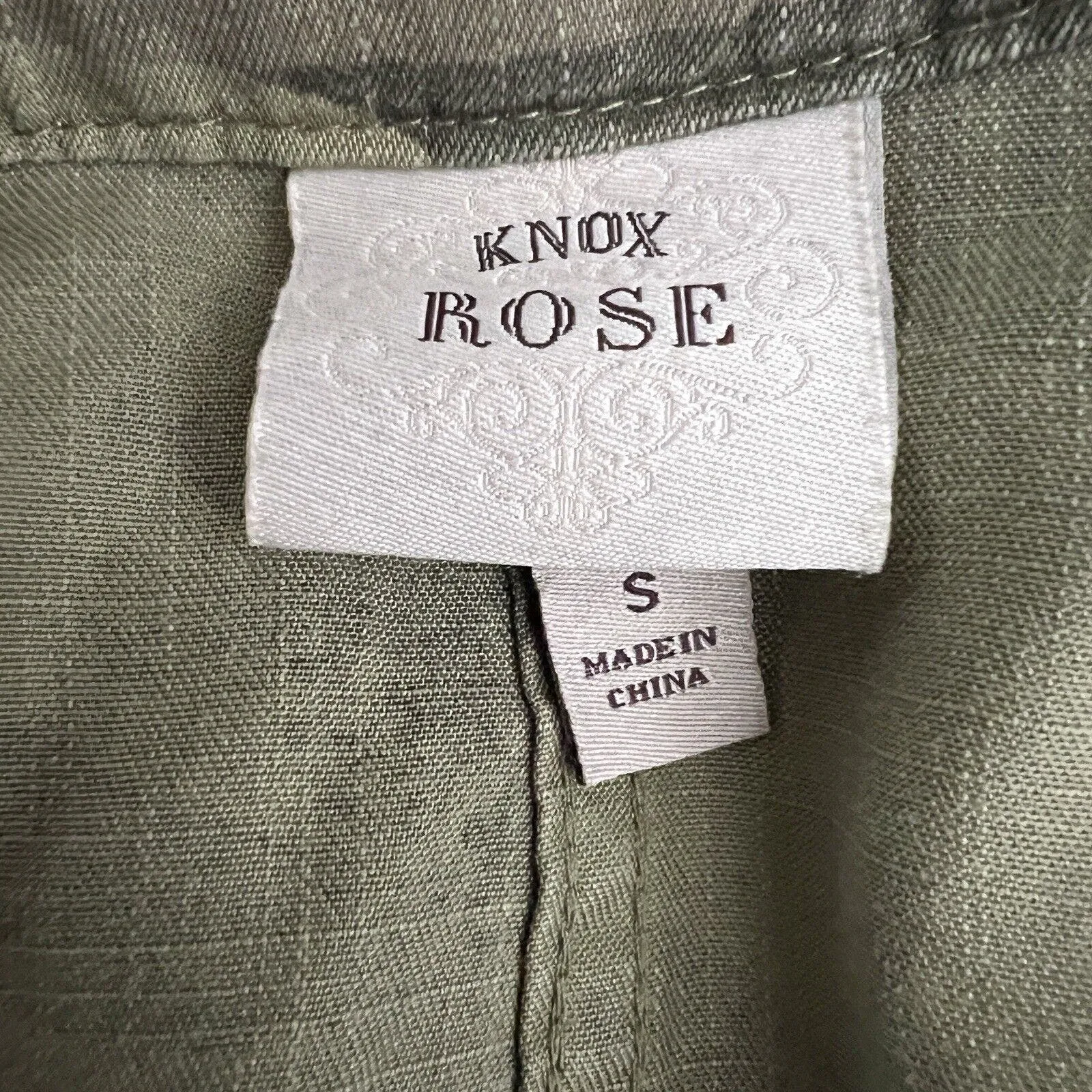 Knox Rose Jacket Women Small Open Front Waterfall‎ Hem Camouflage Camo Utility - Image 7