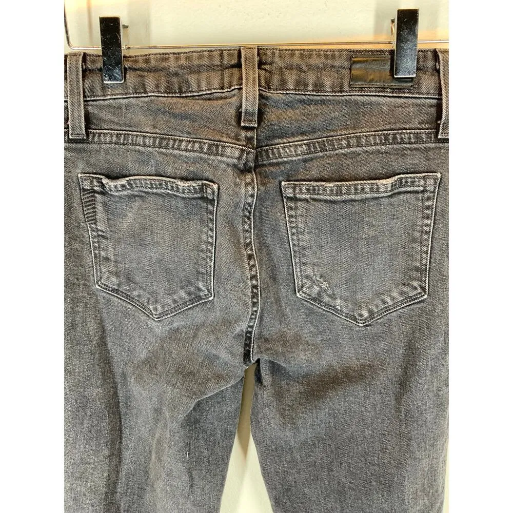 Paige Denim Jeans Size 25 Rosie HW Split Ankle Seam High Rise Faded Black - Image 6