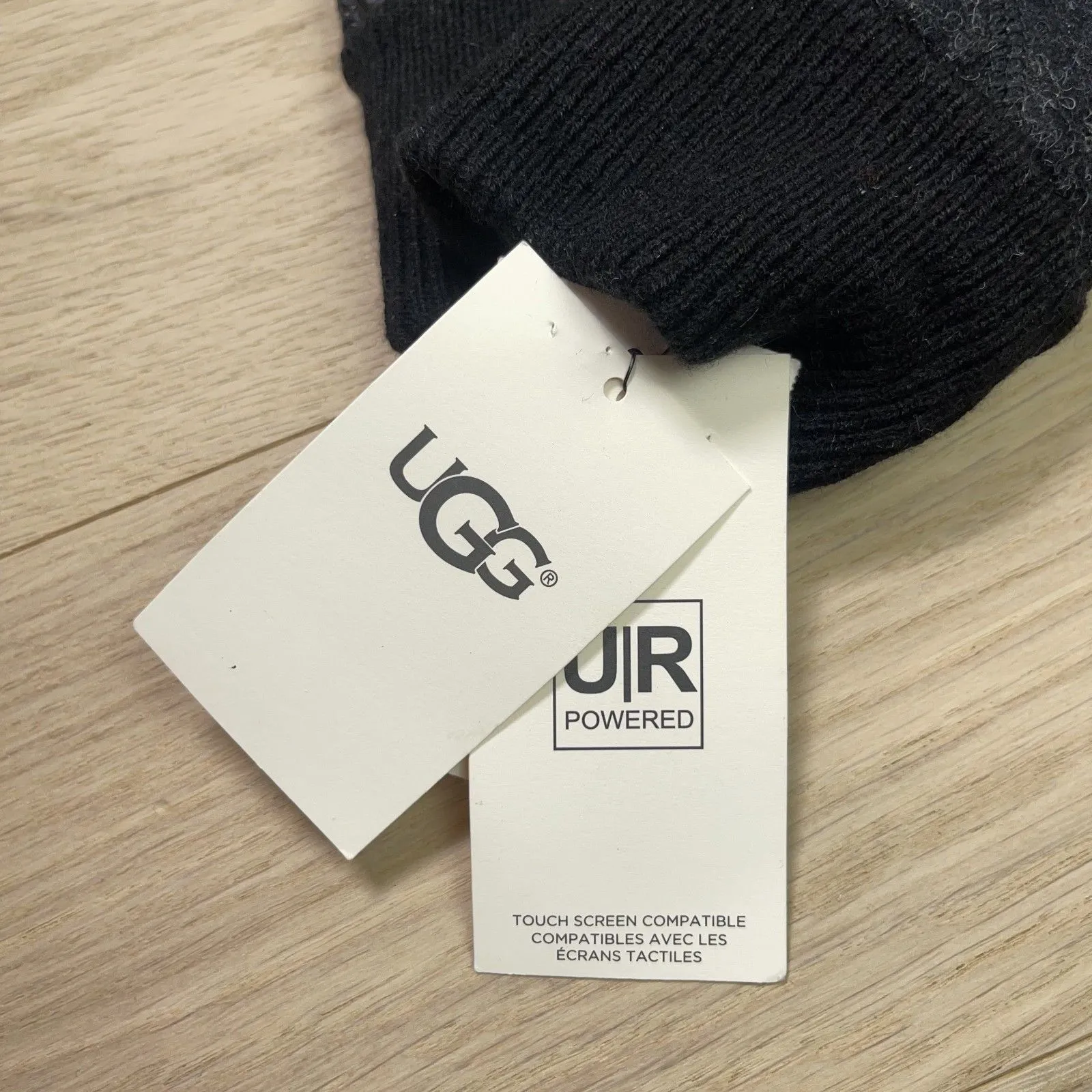 🆕 UGG Wool & Leather Palm Touchscreen Tech Gloves with Fur Lining - S/M - Image 8