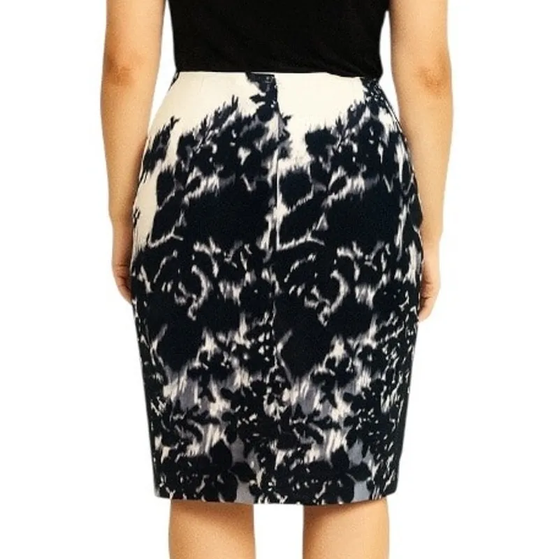 Worthington Knee Length Cream Black Gray Pencil Skirt Women's Plus Size 16 - Image 8