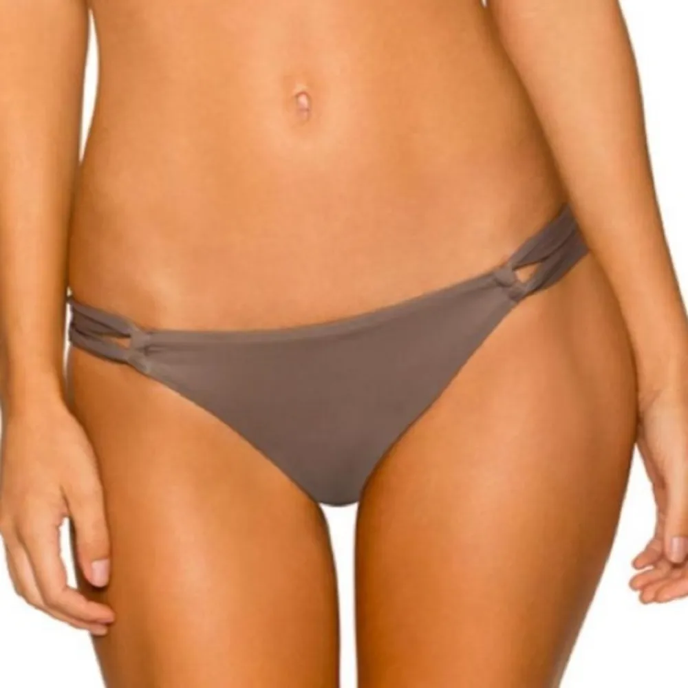 Swim Systems Pebble Tab Side Bikini Bottoms Gray - Image 2
