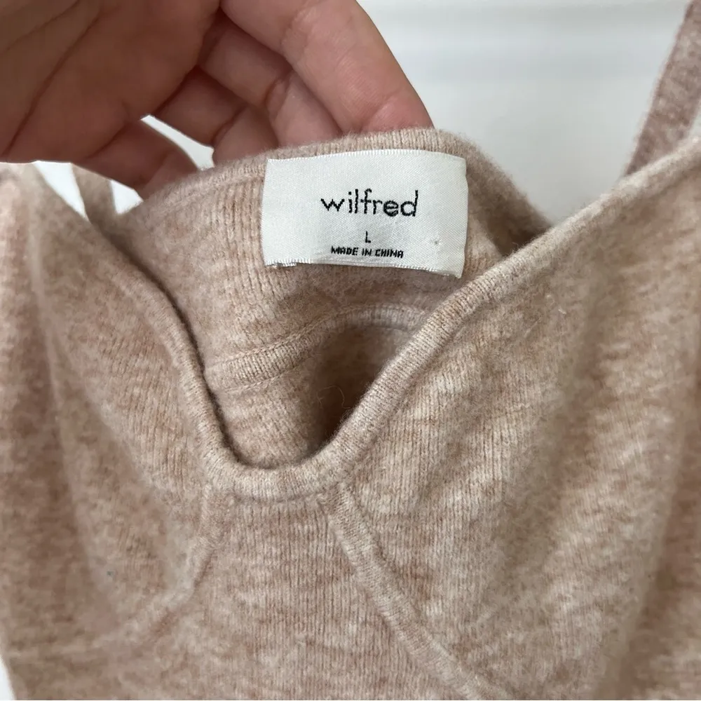NEW Aritzia Wilfred Sicily Cashmere and Wool Sweater Bustier Tank Top - Image 6