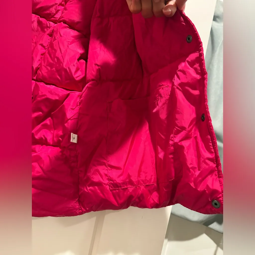 L.L Bean‎ Women’s Pink Puffer Goose Down Vest Size Small Reg - Image 4