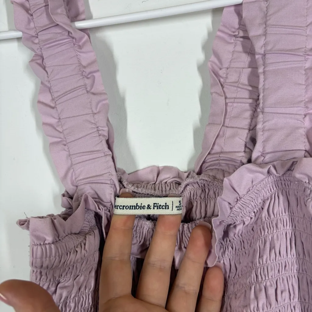 Abercrombie Smocked Bodice Easy Maxi Dress Size Small - Image 8