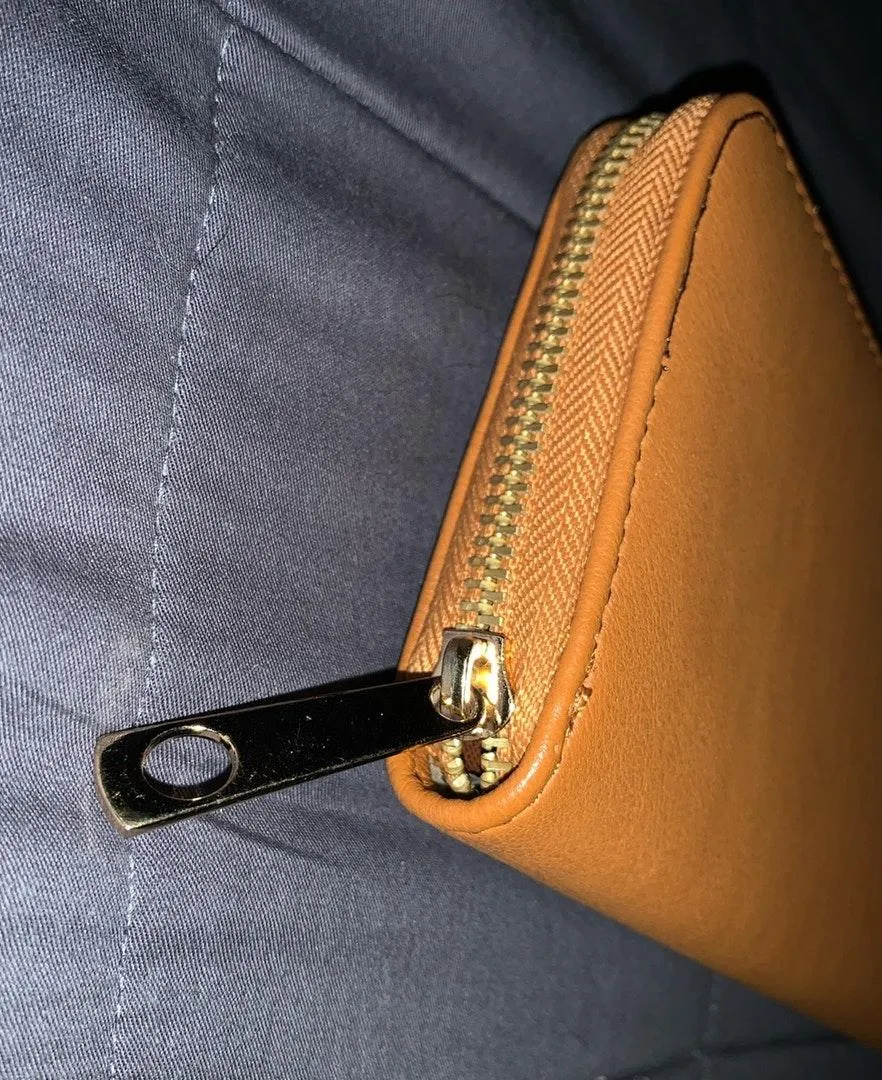 Tan Faux Leather Wallet - Image 3