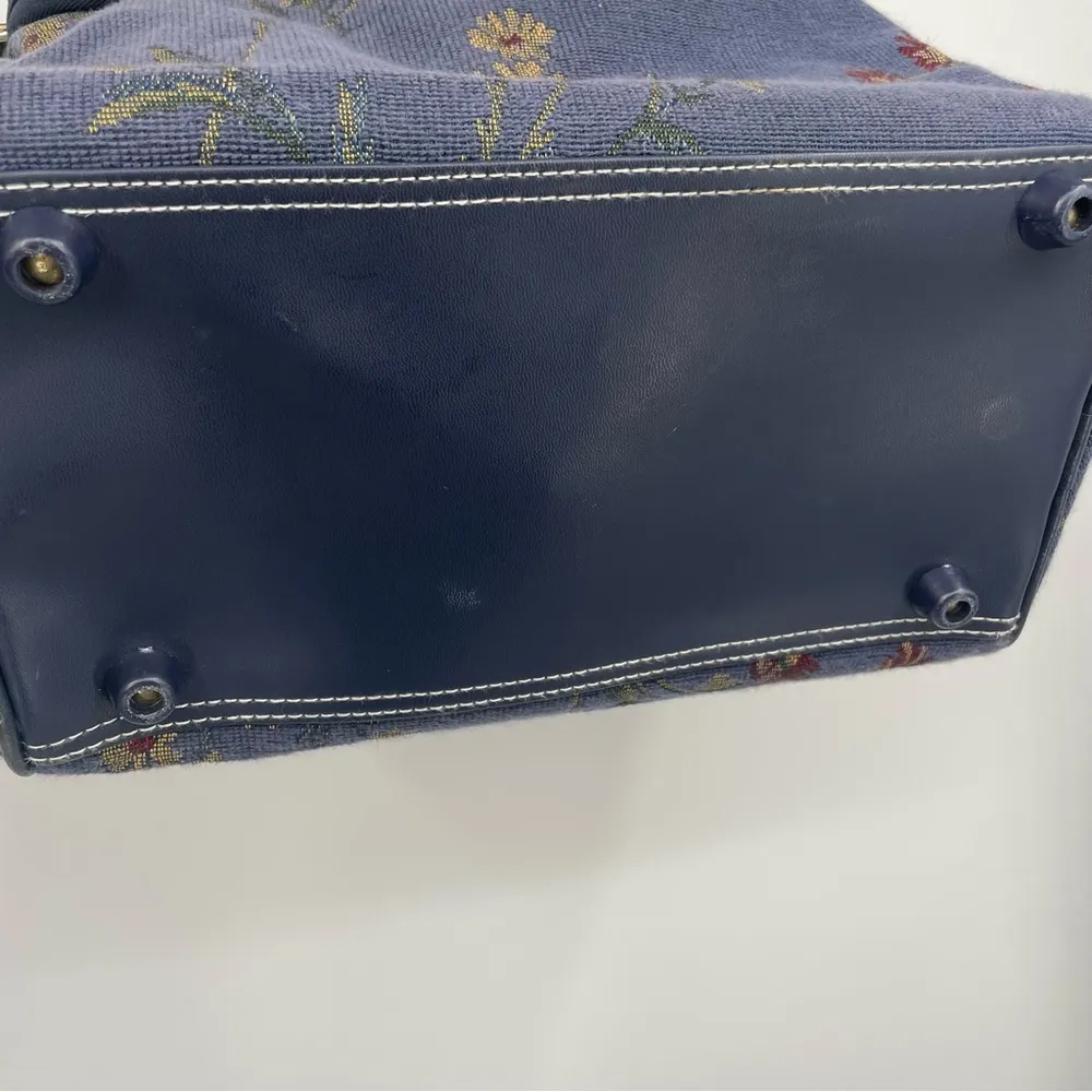 Diane Von Furstenberg Vintage  80’s Carry On Weekender Luggage Floral Tapestry - Image 9