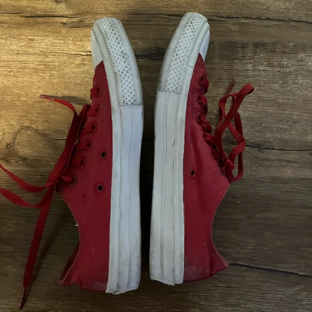 Converse Chuck Taylor 2 All Star M 6 W 8 Red White Low Top Shoes 150151C - Image 6