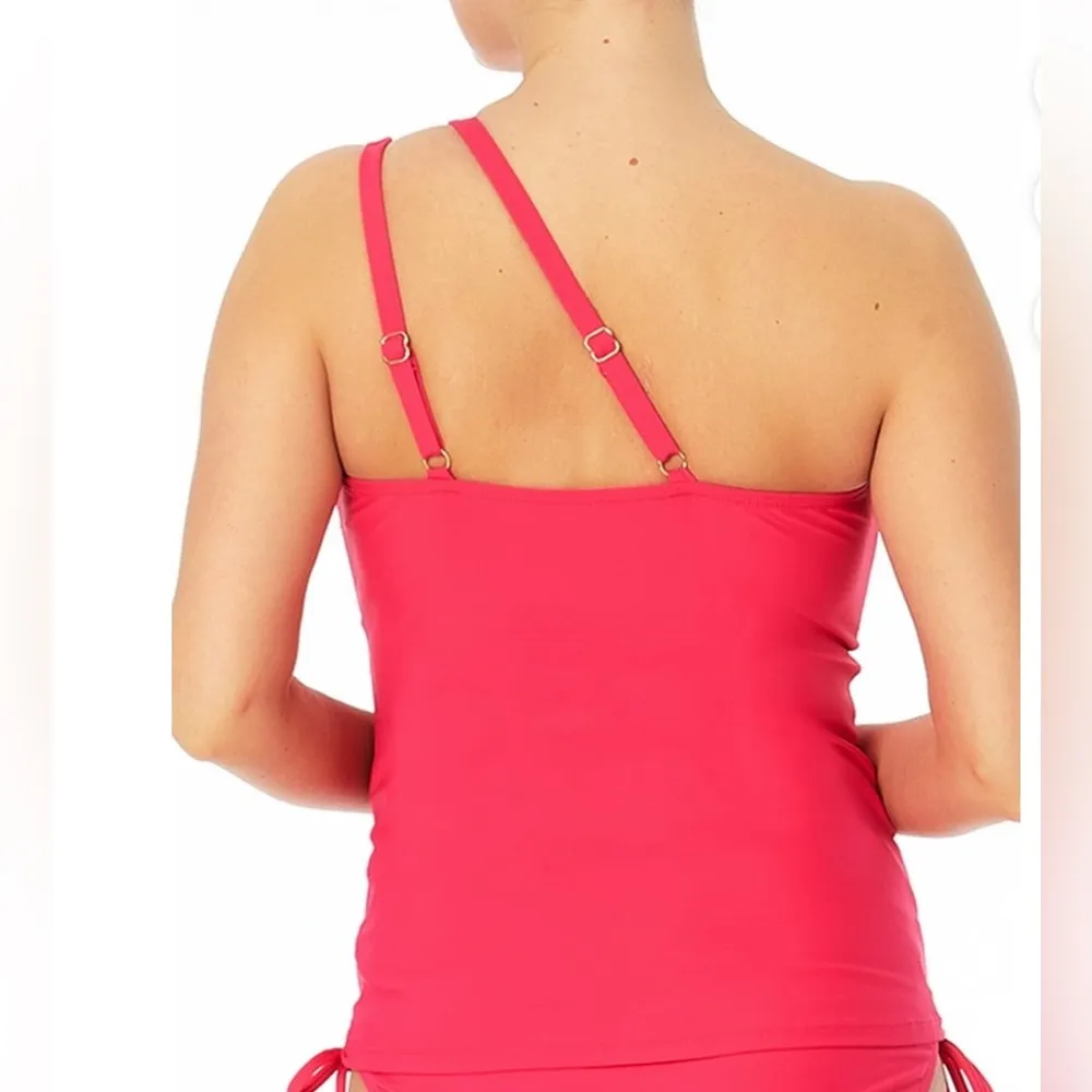 Tankini Top
Time and Tru Women's and Women's Plus Cut Out One Shoulder - Image 2