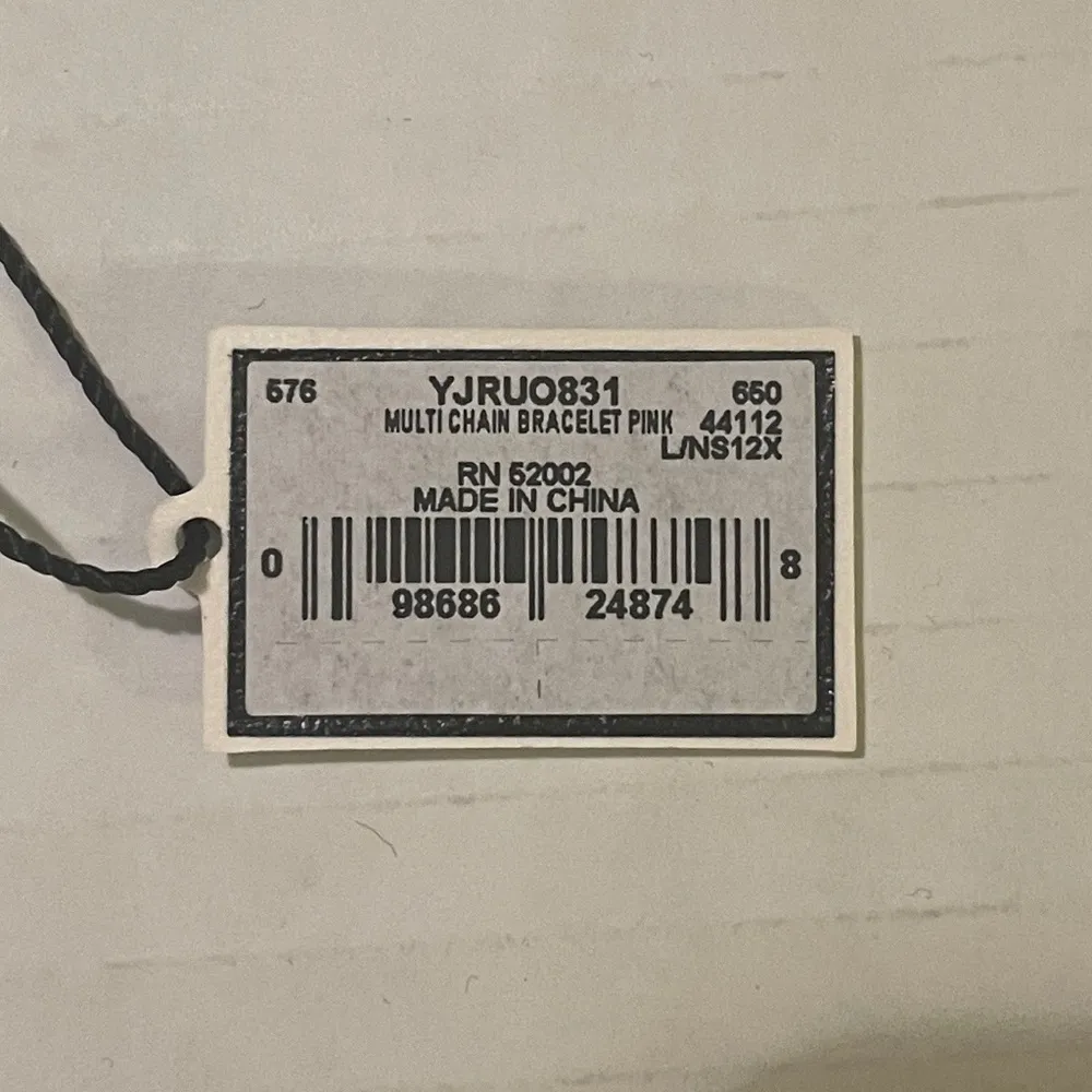 Juicy Couture Rose Gold Pink Toggle Multi Chain Clasp Bracelet NWT - Image 5