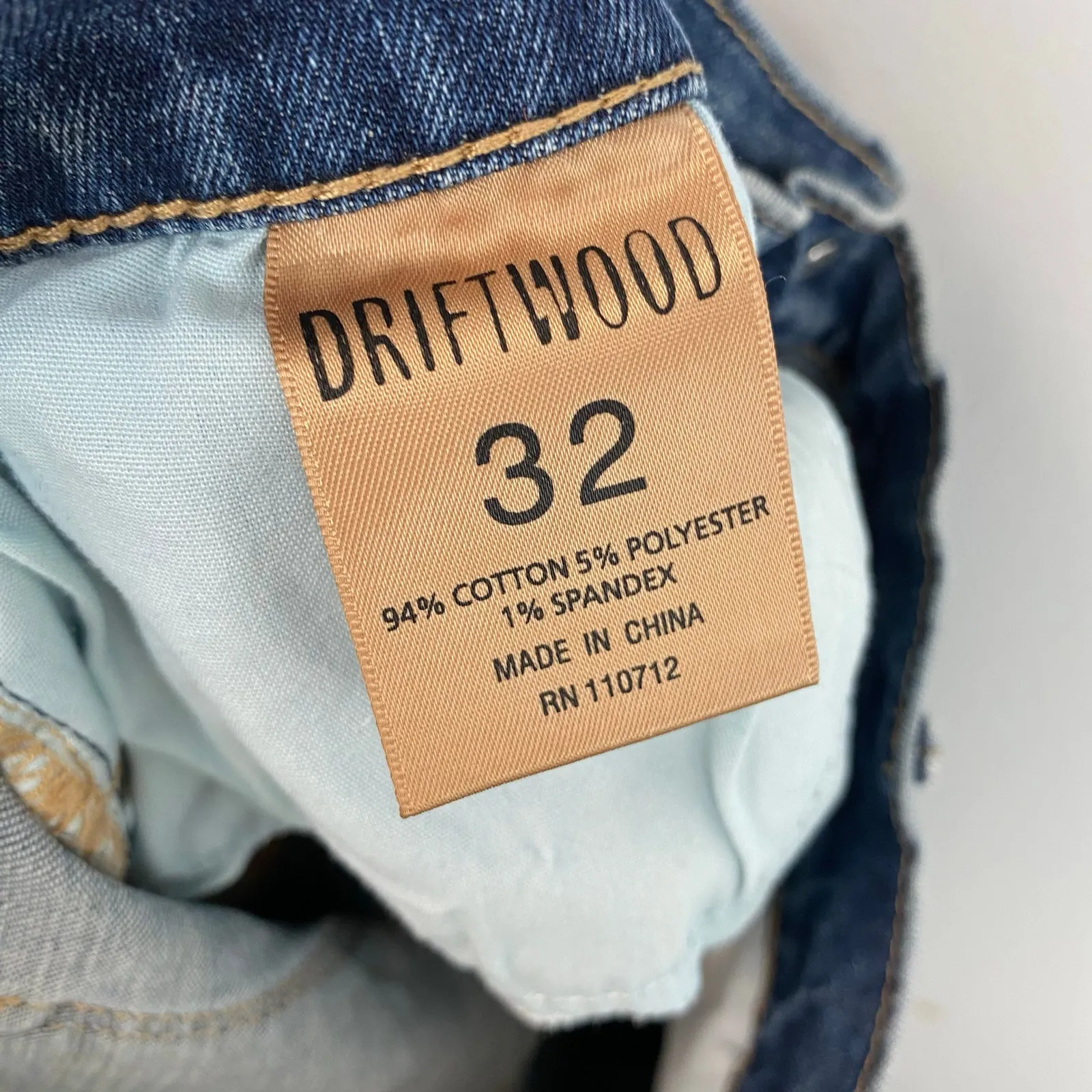 Driftwood Audrey Floral Embroidered Straight Skinny Raw Hem Distressed Jeans 32 - Image 7