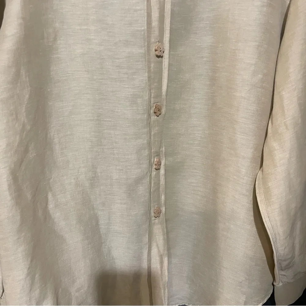 Gucci Authentic Vintage 1990's Cream Button-Up Shirt Zamasport for Gucci - Image 7