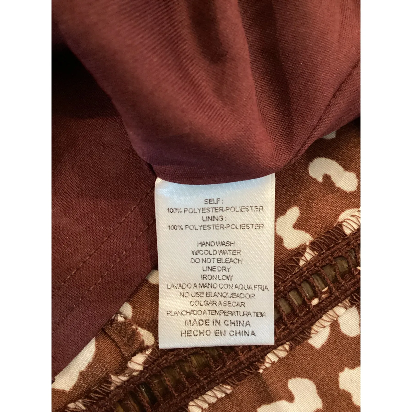 &merci brown and white leopard ruffle shortsleeve mini swing sheath dress S - Image 7