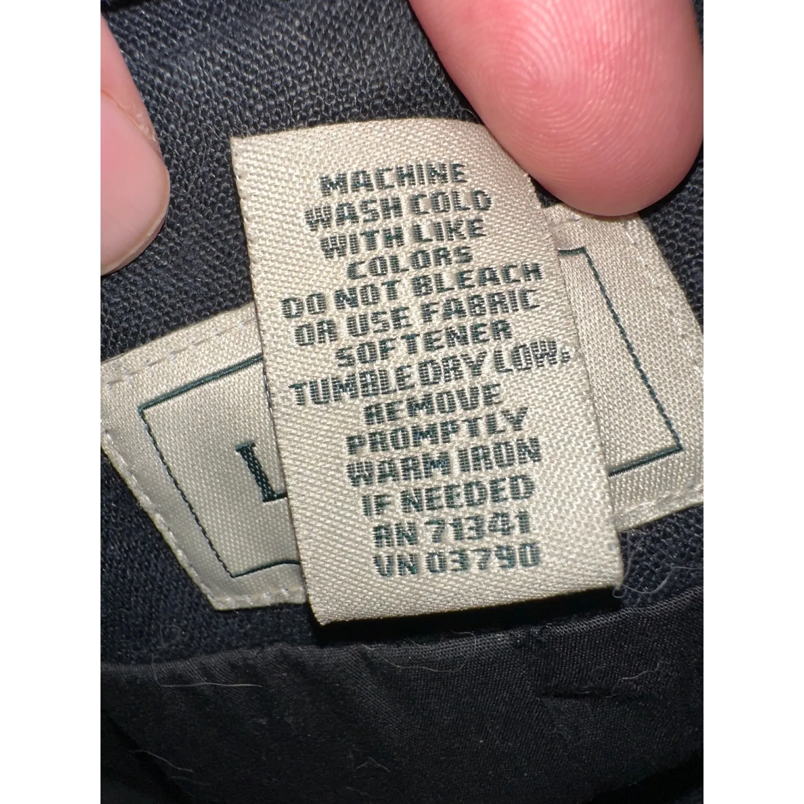 LL Bean Women Black Linen Blend Blazer Jacket 3 Button Collar Pockets Size 10P - Image 6