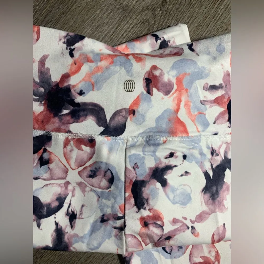 Balance Collection Leggings Workout Leggings Multi Color Funky Floral Print S M - Image 9