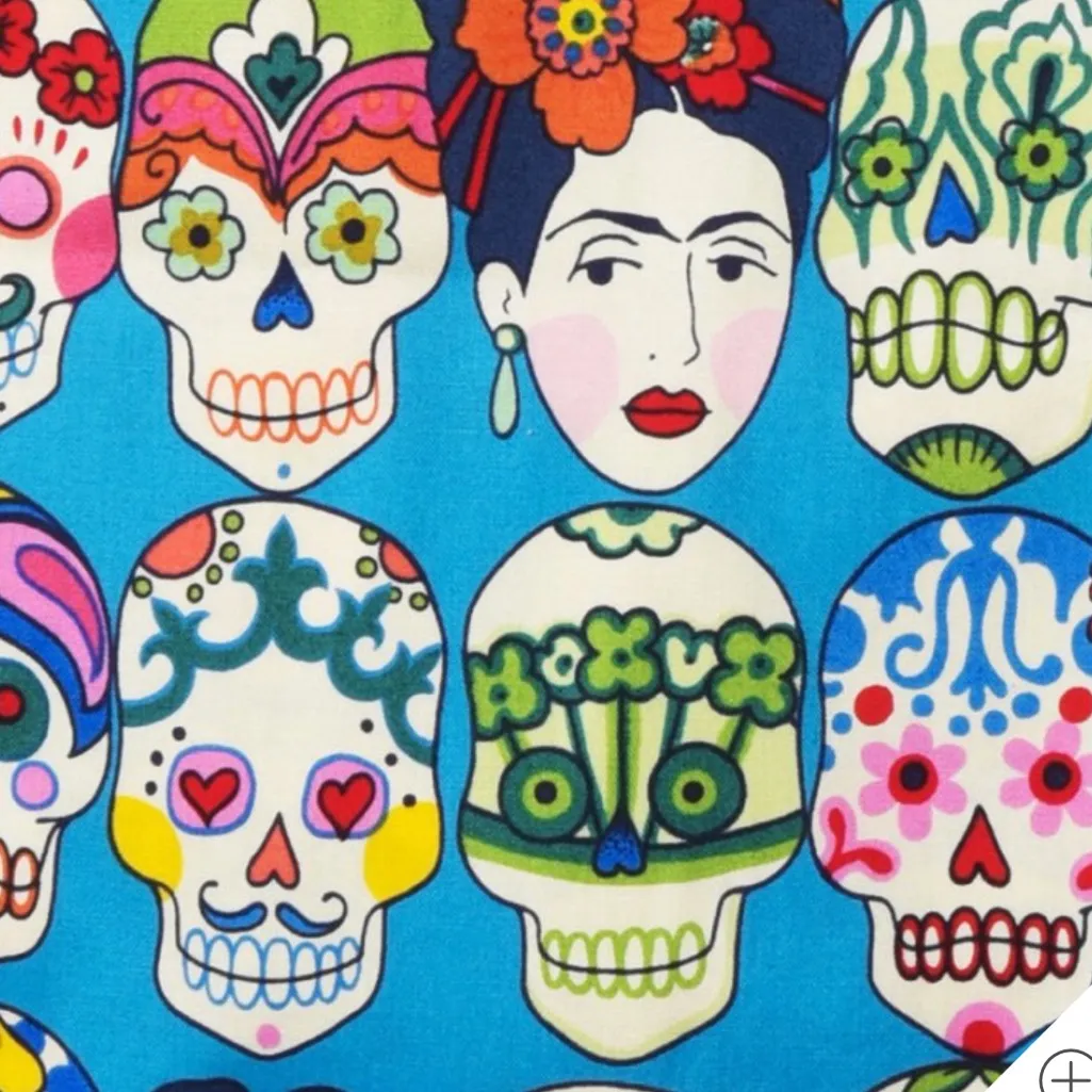 The Cat's Pajamas Women's Frida Cotton Poplin Pajama Pant Blue Size S - Image 5