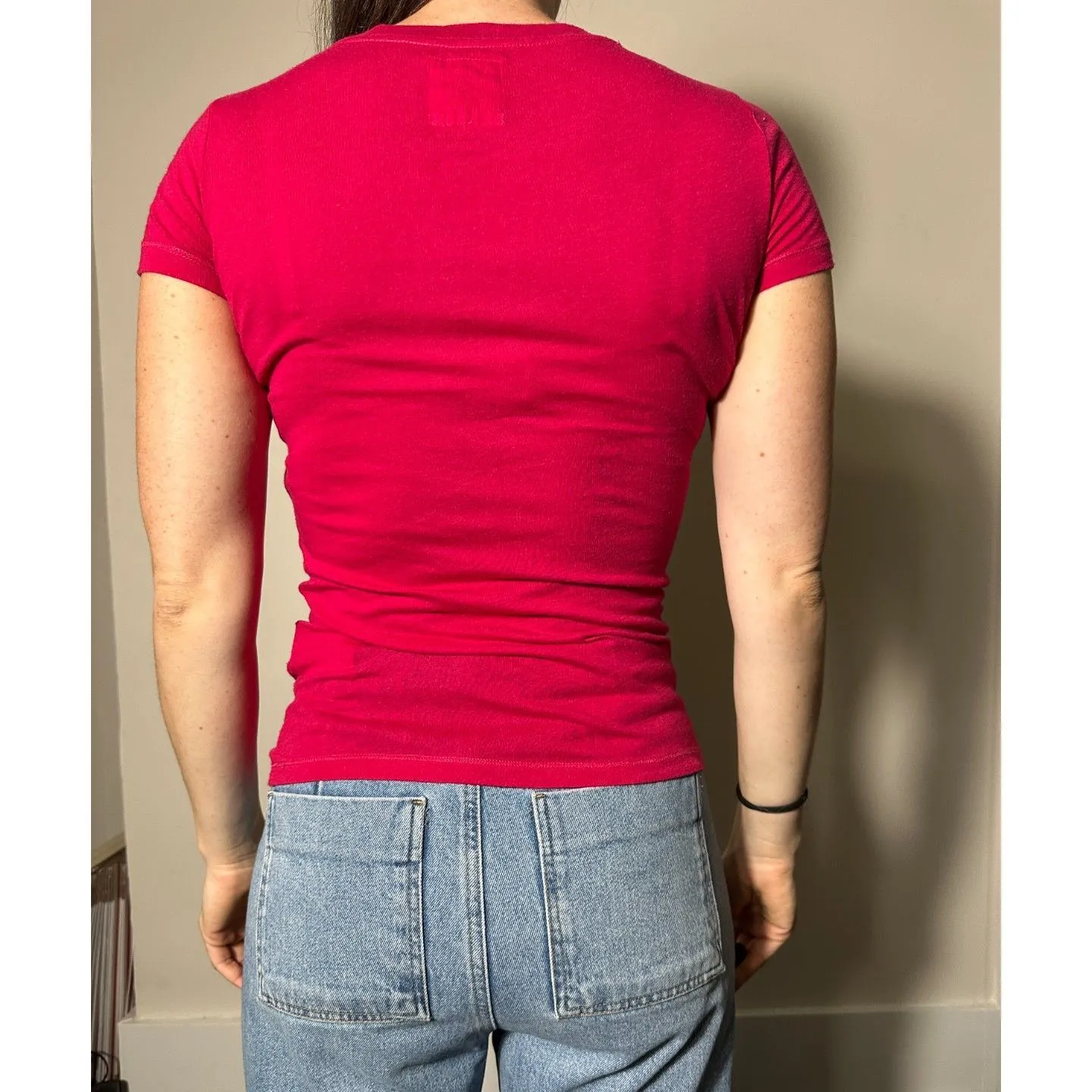 y2k Hollister So Cal Hot Pink T Shirt Sz Small - Image 5