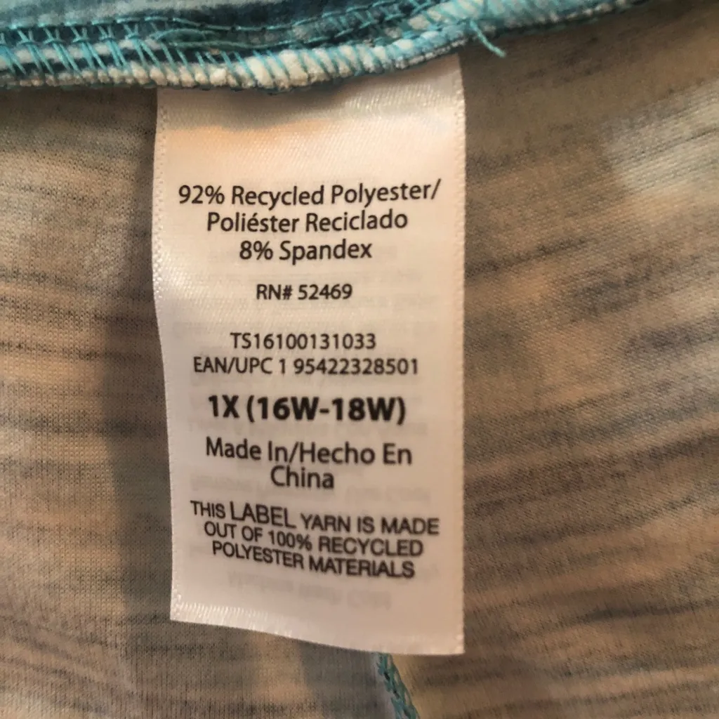 TERRA & SKY Biker Shorts Size 1X 16W-18W Polyester Spandex Pull On Womens NWOT - Image 5