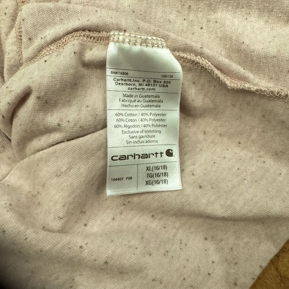 Carhartt  Women's Long Sleeve relaxed fit V-Neck T-Shirt size XL - Image 4