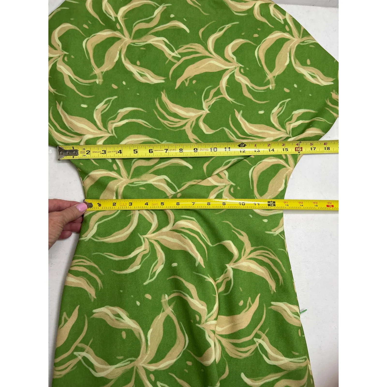 Alexia Admor Suri Draped One Shoulder Mini Dress in abstract green. Size XS NWOT - Image 5