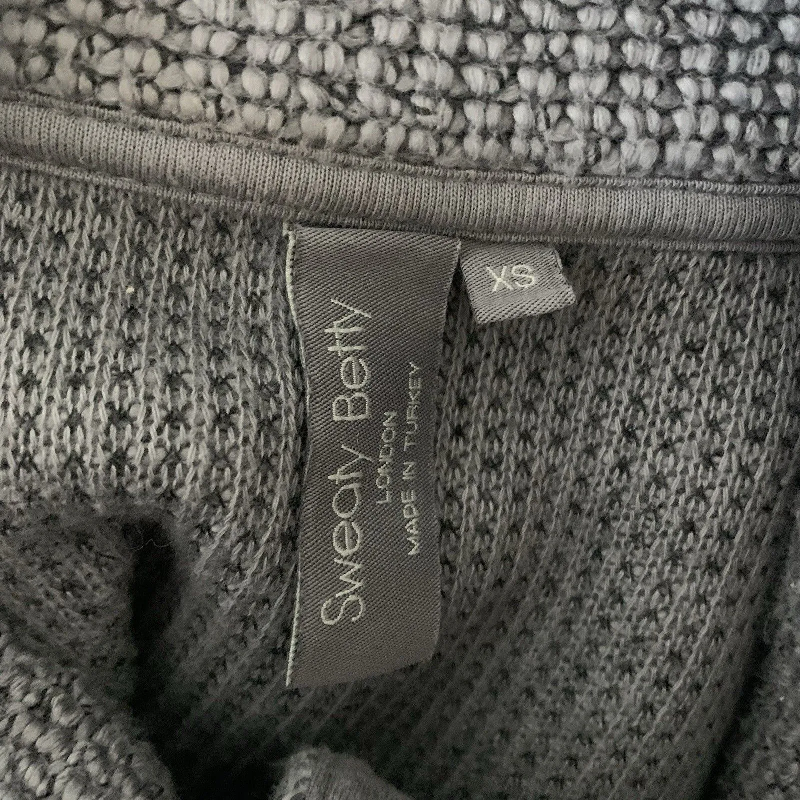 Sweaty Betty Charcoal Marl Gray Restful Boucle Full Zip Jacket Sz XS Sweater - Image 8