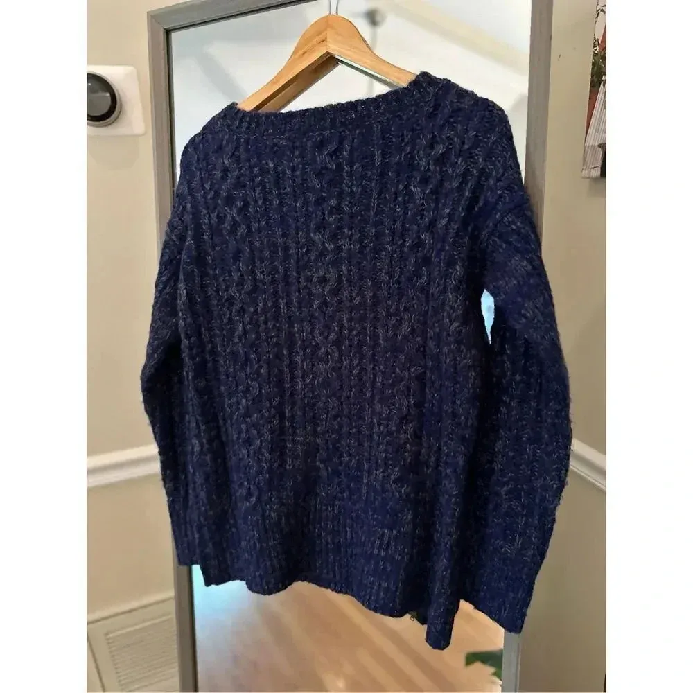 BB Dakota Ribbed Multicolor‎ Blue Sweater Small - Image 4