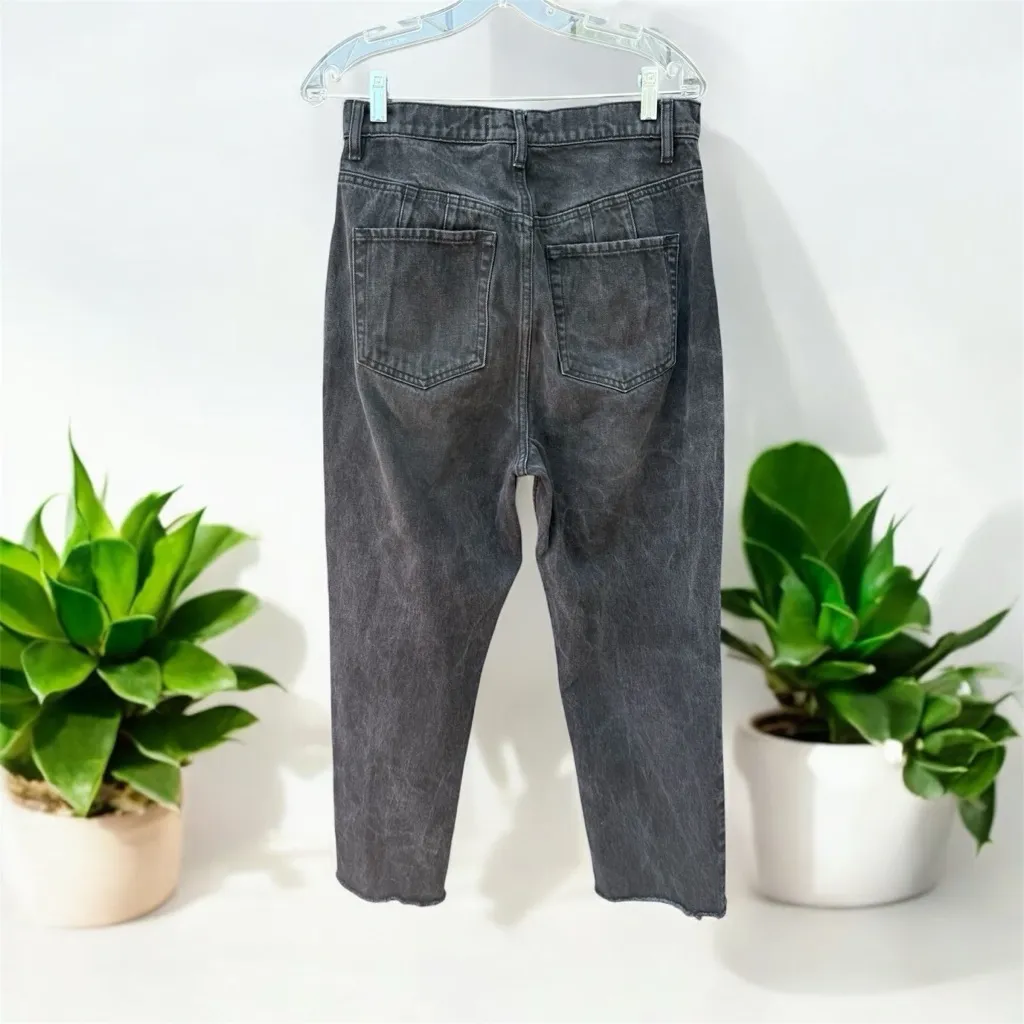 We the Free Black Denim Curvy Button-Fly Jeans Size 31 - Image 2