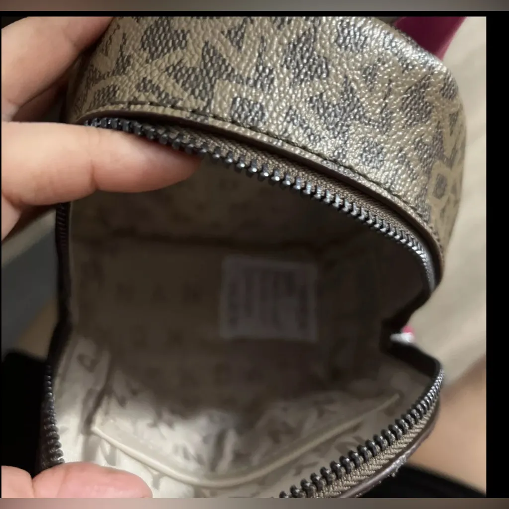 DKNY Brown Leather Mini Bryanna CBO Cross Body $148 - Image 4