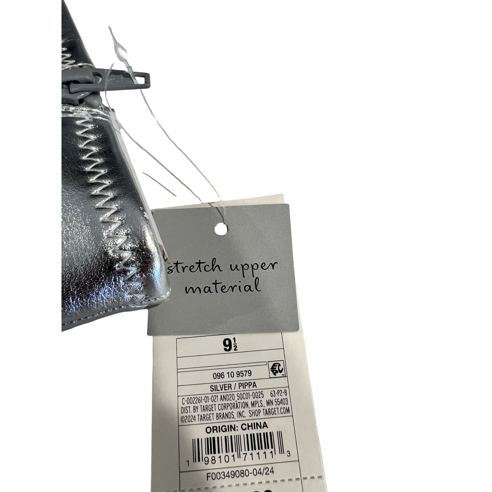 Women's A New Day Pippa Chunky Heel Ankle Boots Silver Women Size 9.5 - Image 8