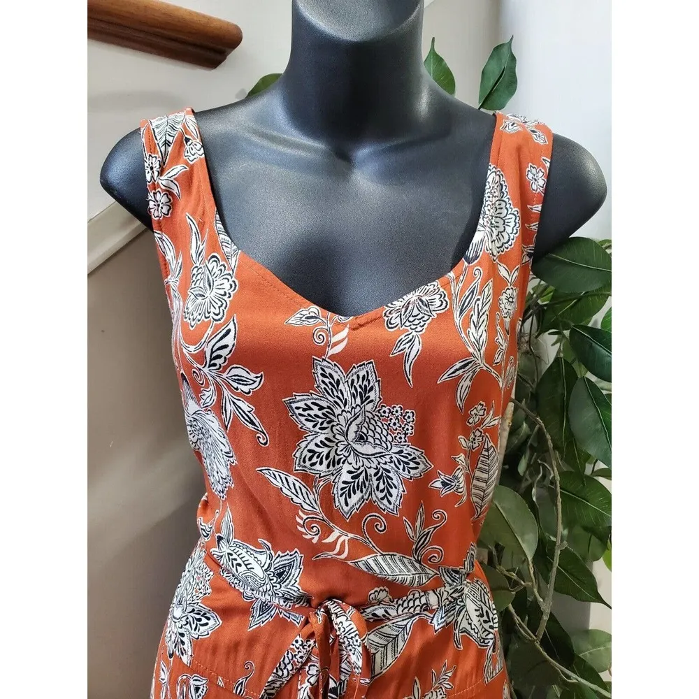 Beach Lunch Lounge Women's Viscose Sweetheart Neck Sleeveless Long Maxi Dress L - Image 6