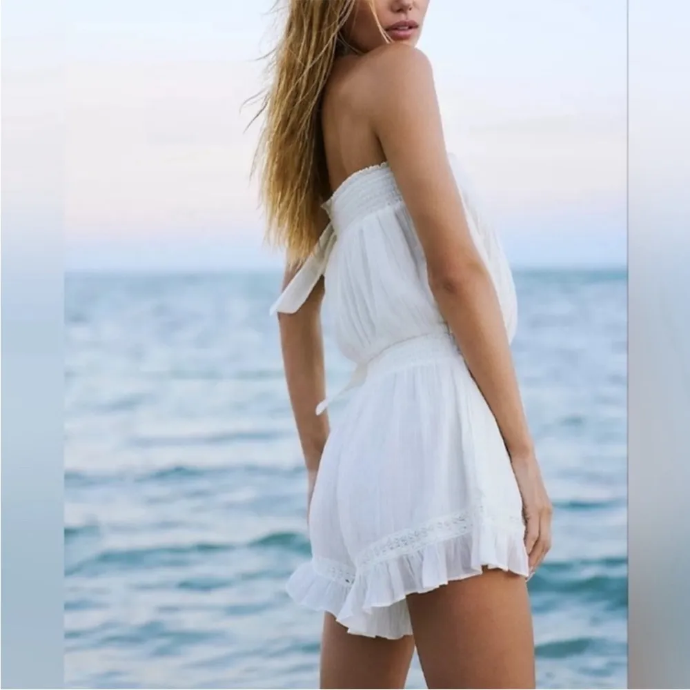 NWOT Free People Feelin' Fancy Convertible Romper Ivory XS - Image 4