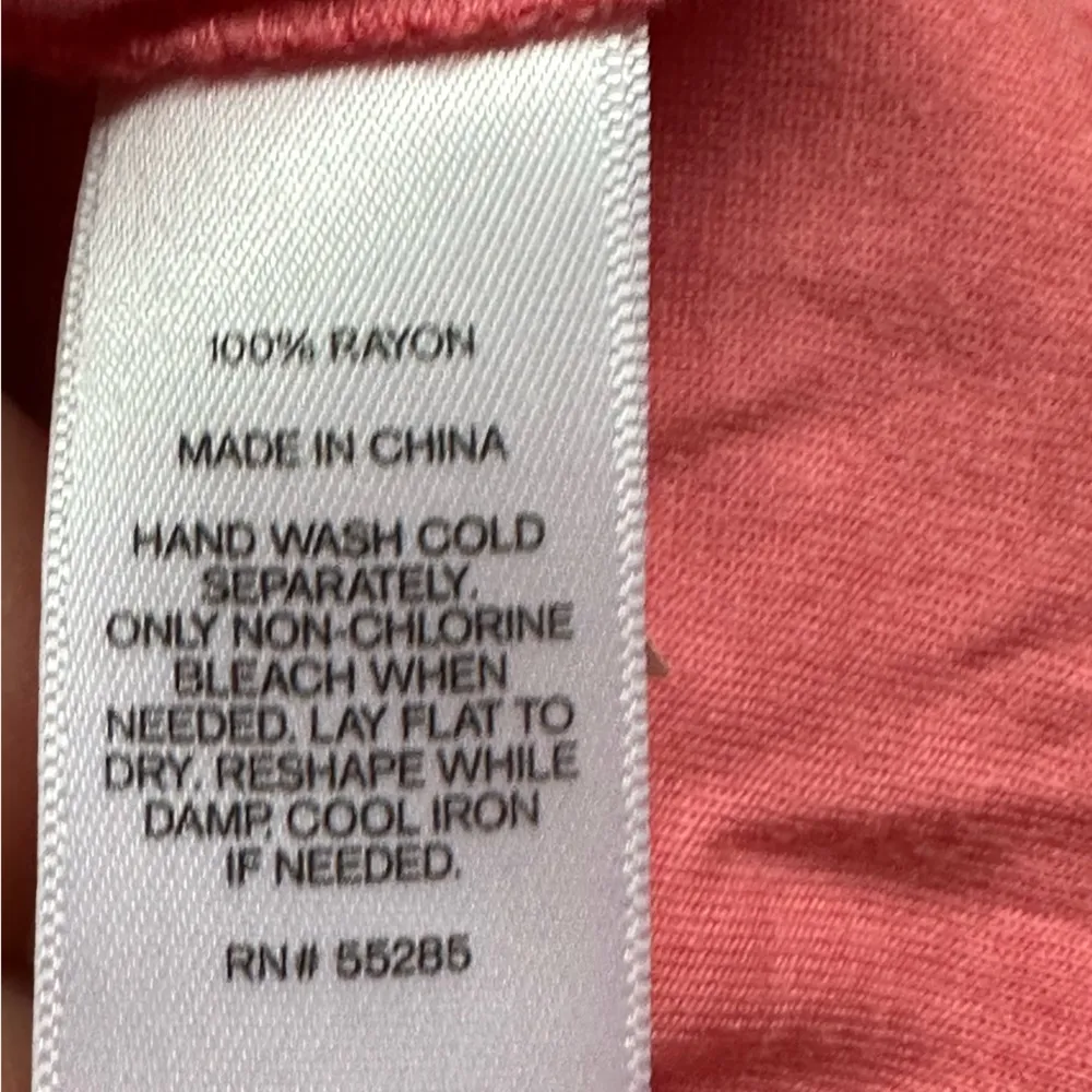 Express Pink Sleeveless Tunic Cowl Neck Ruching Top Key Hole In The Back Sz PS - Image 9