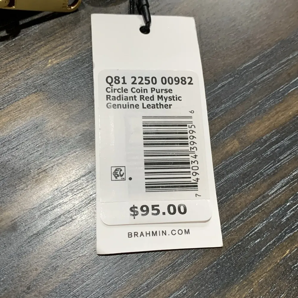 Brahmin Radiant Red Mystic Leather Circle Coin Purse NWT - Image 7