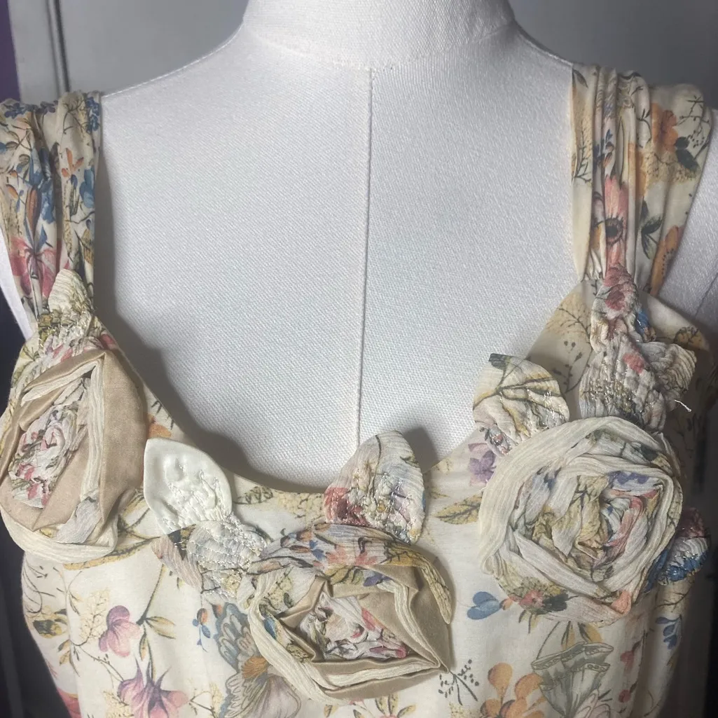 VINTAGE Cris Barros Luxury Brazilian
Designer Floral Wedding Guest
Dress Size S Pink - Image 6