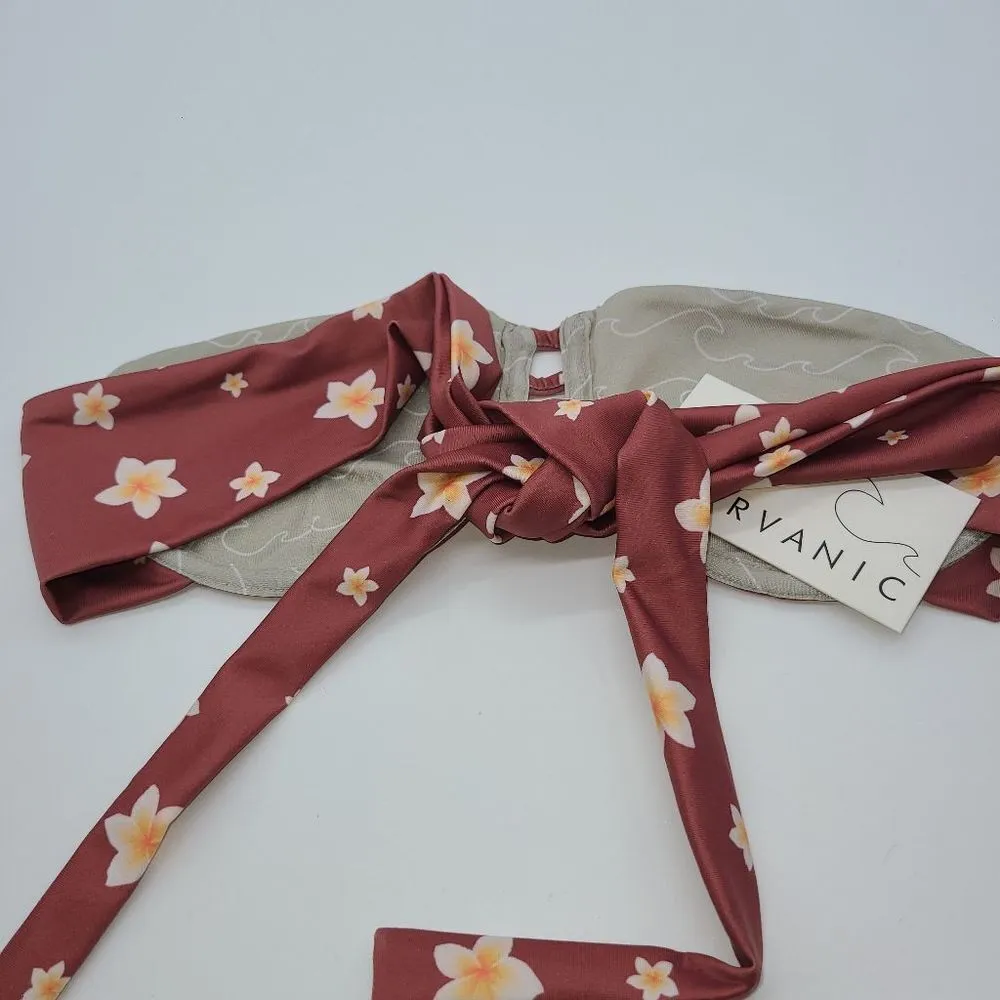 Nirvanic Swim Bikini Moana Top in Plumeria Clay (S) - Image 3