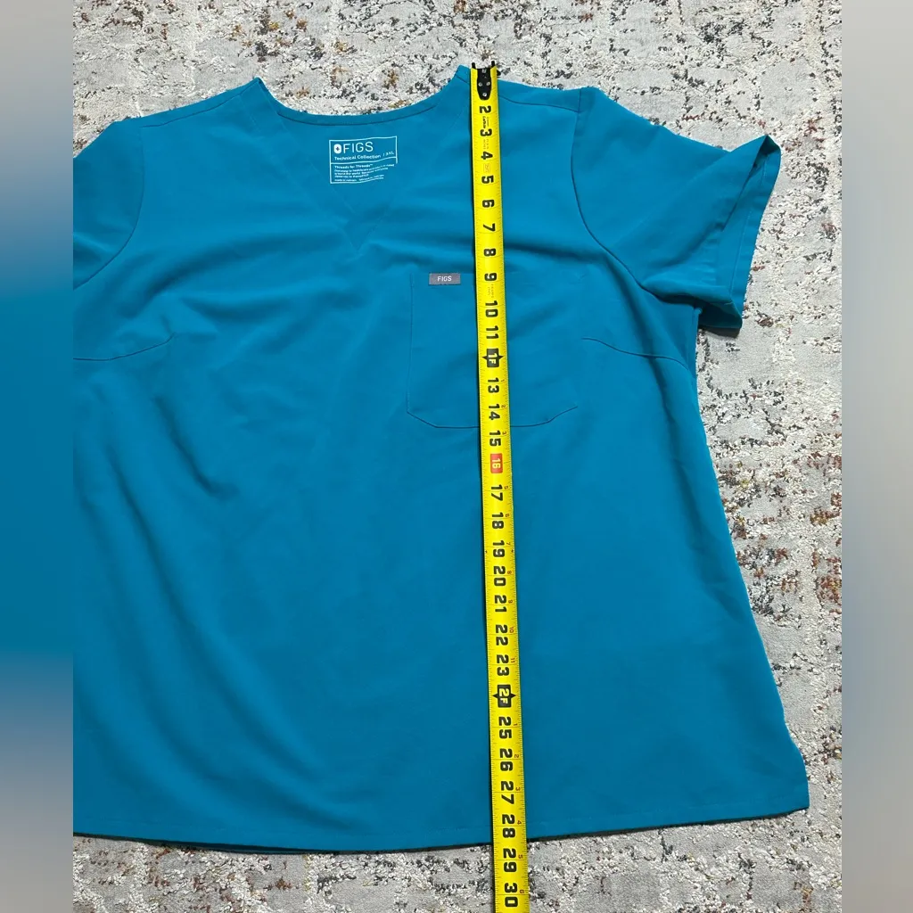 FIGS Catarina scrub top size 3X blue - Image 5