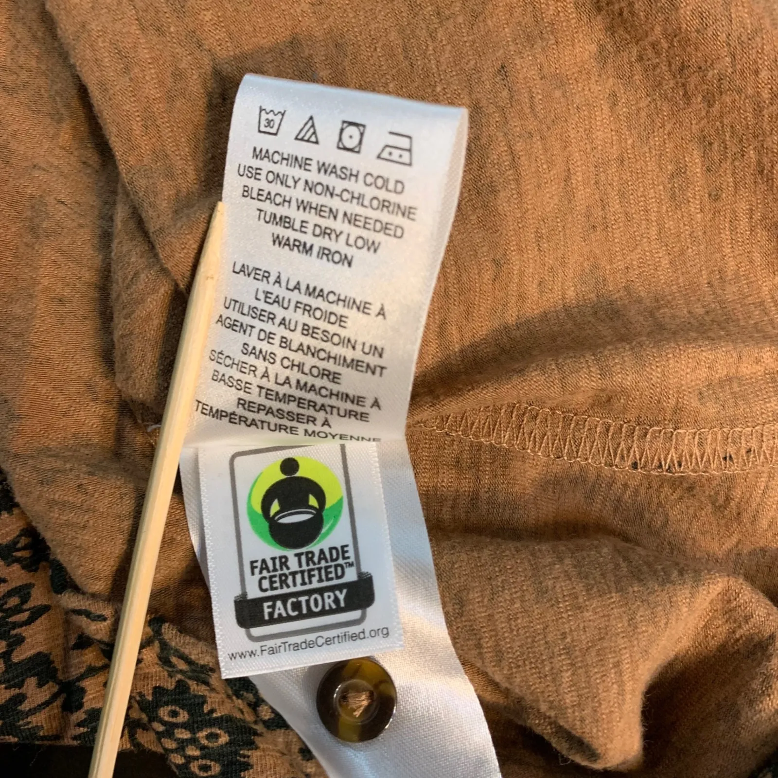 Aventura Women's Brown Floral Print Long Sleeve V - Image 6