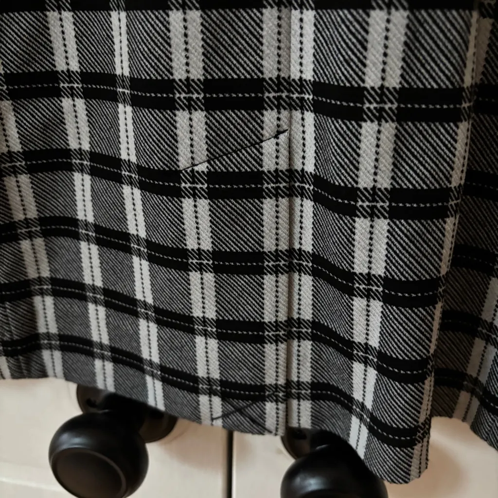 MM Lafleur Farnoosh Plaid Sheath Dress Checkmate Black White Checkered Size 4 - Image 14