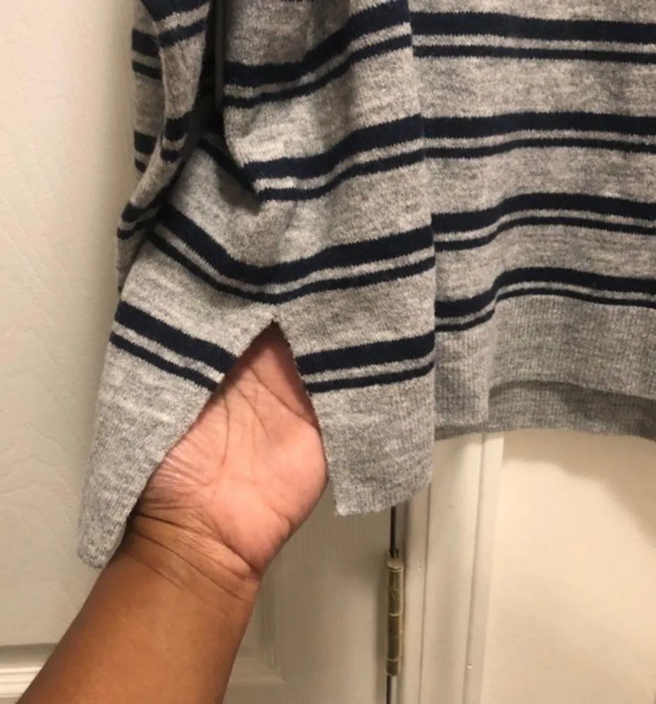 Dip Striped Crewneck Sweater Gray Size XL - Image 4