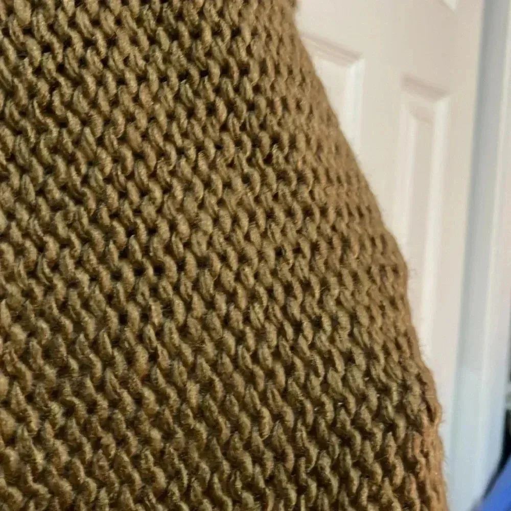 Avalin wool blend tan beige knitted sweater Brown Size M - Image 4