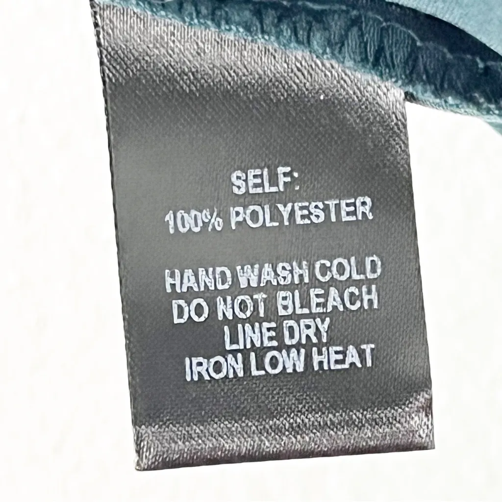 LULUS Emerald Green Knot Front V-Neck Side Pockets Flare Legs Jumpsuit Medium - Image 4