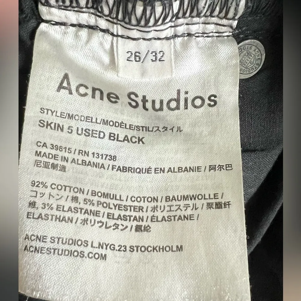 Acne studios Used Black (dark grey) Skin 5 Denim Jeans - Image 12