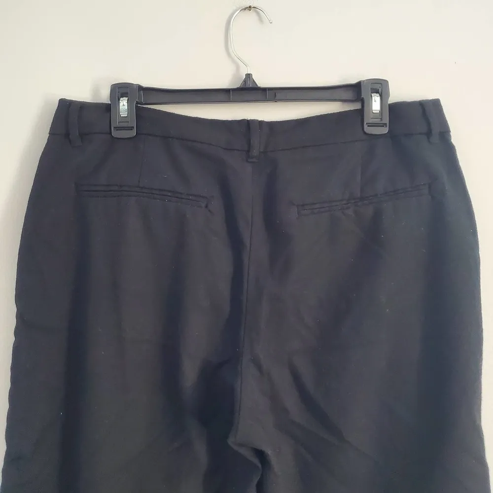 Old Navy Black Wide Leg Capri Pants 12 Regular - Image 4