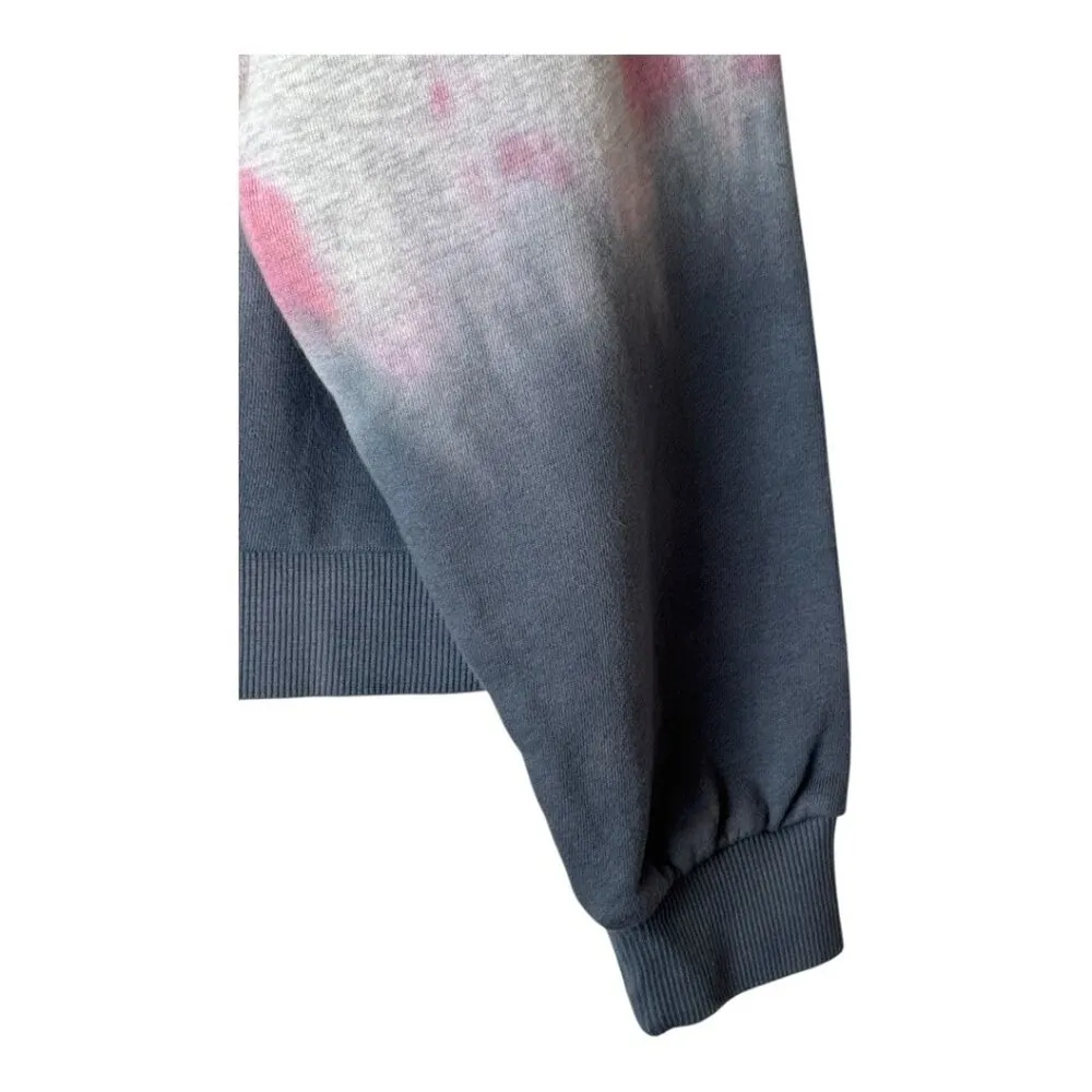 BlankNYC‎ Sweatshirt Women Large Gray Tie Dye Crop Into The Groove NWT Athletic - Image 7