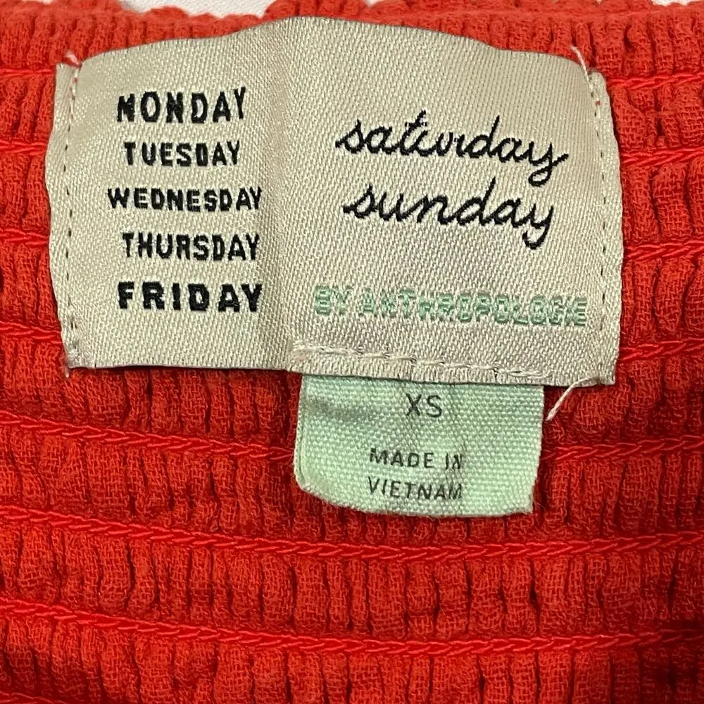 Anthropologie Saturday Sunday Isabel Tie Front Jumpsuit - Red - XS - Image 9