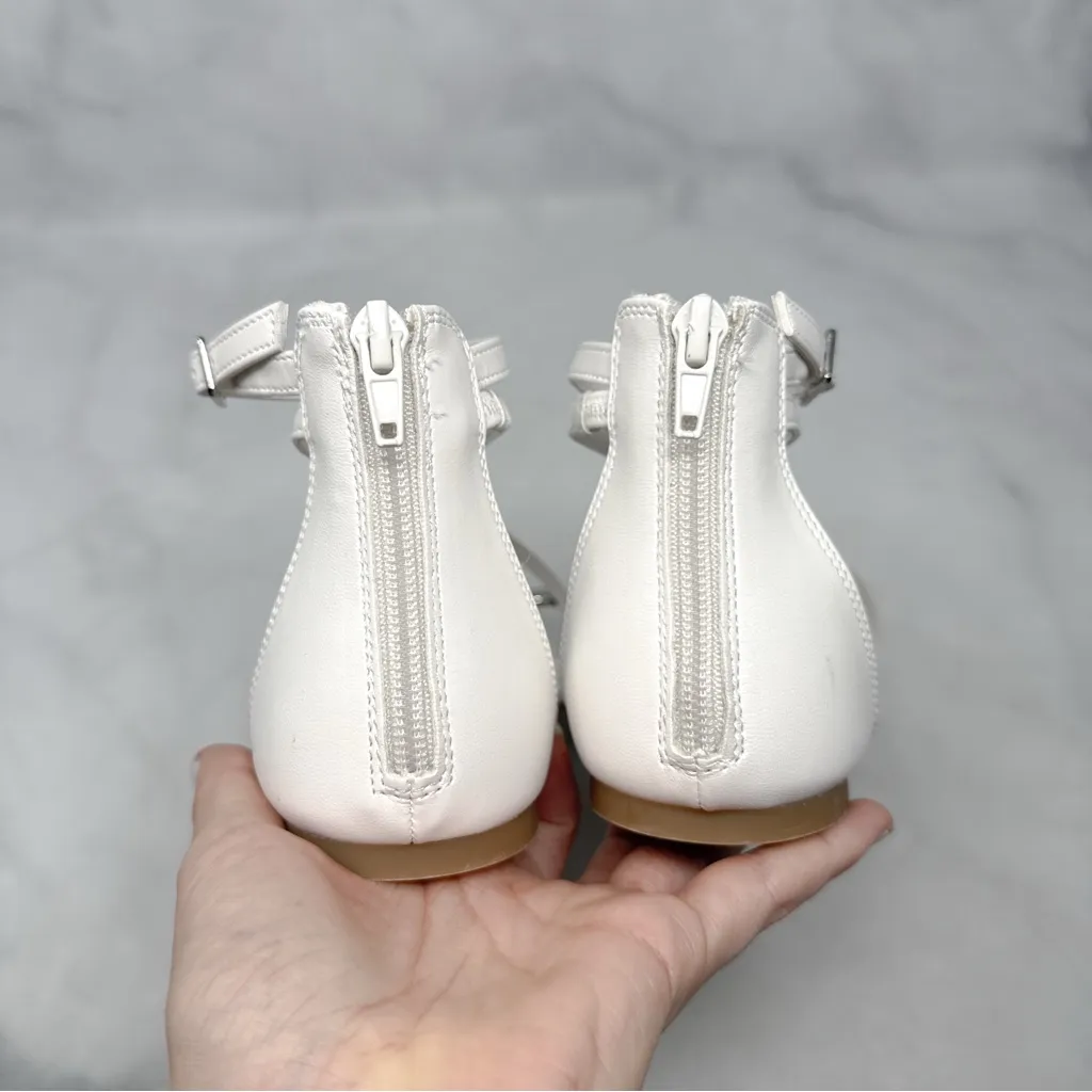 NEW BCBGeneration Kline Embellished Toe Ring Strappy Square Toe Flat Sandals 7.5 - Image 6