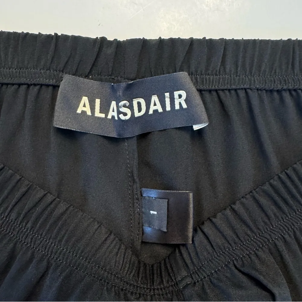ALASDAIR Silk Pull On Jogger Pants Black Elastic Waist Lightweight Small Tulip - Image 7