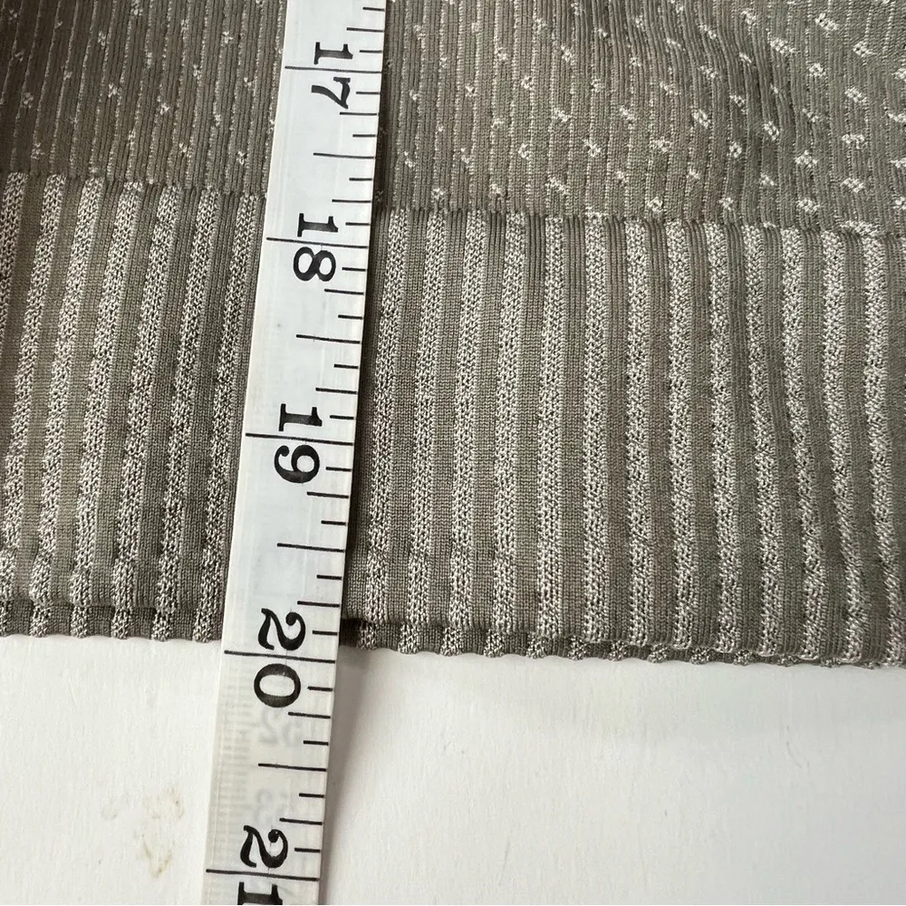 Lululemon Rest Less Sweater Cropped Half-Zip Pullover Grid Warp Rover Raw Linen - Image 8